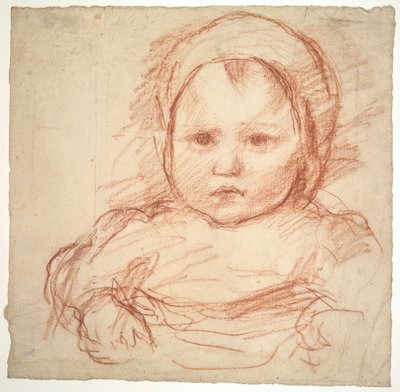 幼児の肖像画、1800年代〜1900年代。 作： Henri Cros