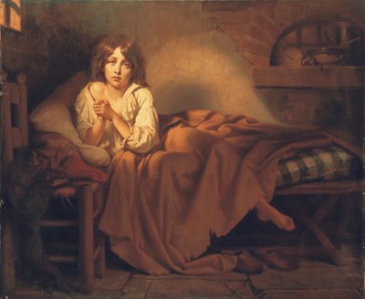 テンプル刑務所のドーフィンルイ17世、1851年 作： Henri Decaisne