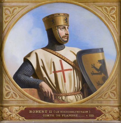 エルサレムのロバート 2 世、1843 年。 作： Henri Decaisne