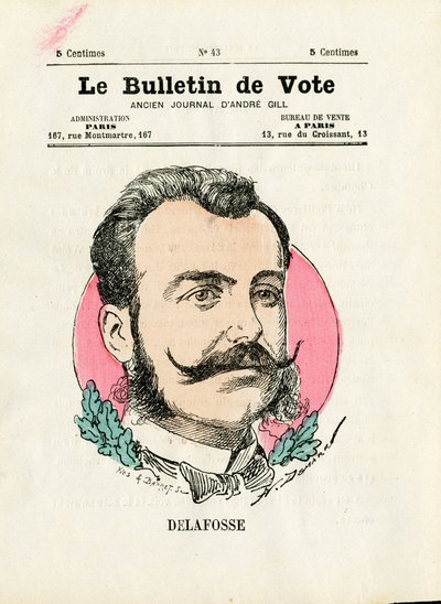 バロット第2シリーズ、Satirique en Colours:Delafosse - Henri Demare (1846-1888)によるイラスト。 作： Henri Demare