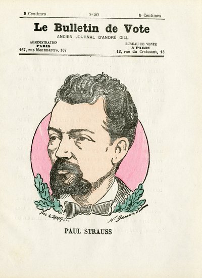 バロット第2シリーズ、Satirique en Colours:シュトラウス・ポール - イラスト：アンリ・デマール（1846-1888 作： Henri Demare