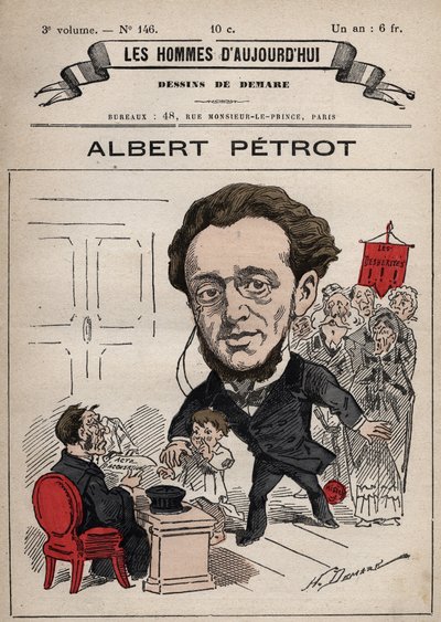 アルベール・ペトロ（1837-1897）の漫画（「Les Hommes d