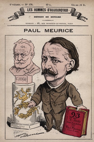 フランソワ・ポール・ムーリス（1818-1905）イギリスの劇作家で、ヴィクトル・ユーゴーが設立した「エヴンマン」の編集者であり、彼の作品を編集していた（1880-1885） - Henri Demare（1846-1888）の「Les Hommes d