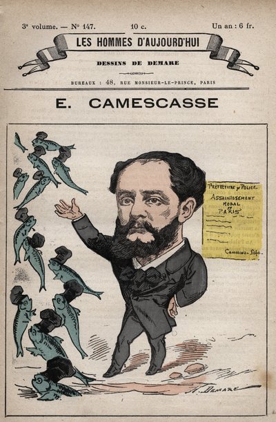 ジャン・ルイ・アーネスト・カメスカス（1838-1897）の漫画 - Henri Demare（1846-1888）作「Les Hommes d