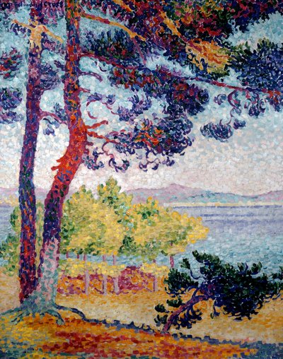Pardigonの昼過ぎ。アンリ・ドラクロワの絵画 この十字架（アンリ・エドモン・クロス）（1856-1910年 作： Henri Edmond Cross