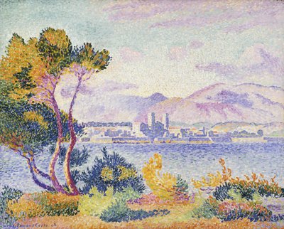 アンティーブ、午後、1908 作： Henri Edmond Cross