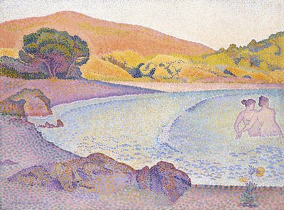 入浴者、1892〜95年頃 作： Henri Edmond Cross