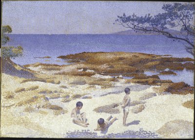 カバソンのビーチ 作： Henri Edmond Cross