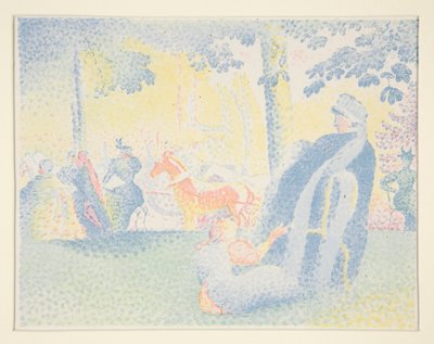 シャンゼリゼ 作： Henri Edmond Cross