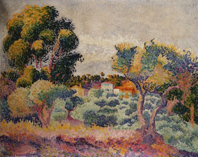 ユーカリとオリーブグローブ 作： Henri Edmond Cross