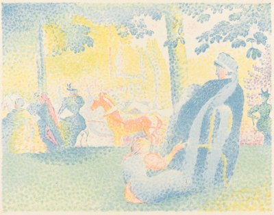 公園で 作： Henri Edmond Cross