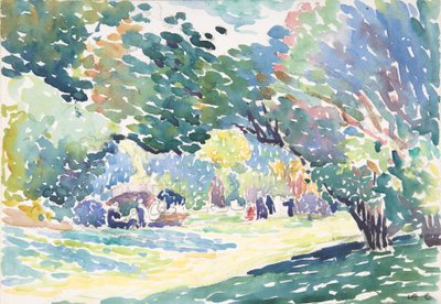 風景、1904年頃 作： Henri Edmond Cross