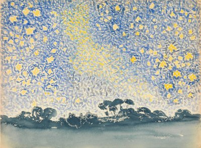 星のある風景、カリフォルニア州。 1905～1908年。 作： Henri Edmond Cross