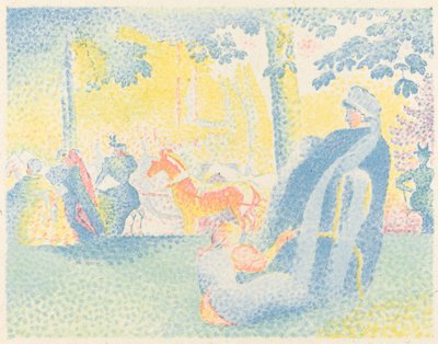 シャンゼリゼ 作： Henri Edmond Cross
