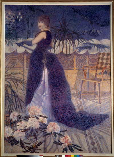 ヘクター・フランス夫人（1849～1933年）。アンリ・ドラクロワの絵画 この十字架（アンリ・エドモン・クロス）（1856 - 1910年 作： Henri Edmond Cross