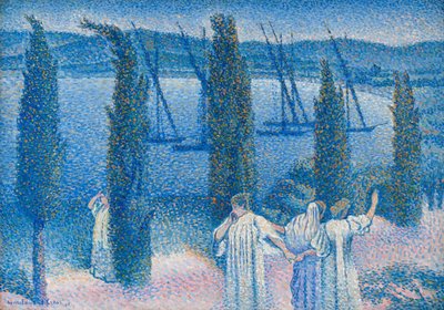 糸杉とノクターン糸杉とノクターン、1896。 作： Henri Edmond Cross