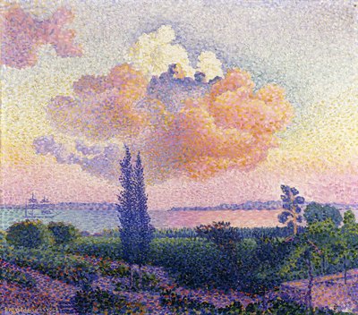 ピンクの雲、1896年頃 作： Henri Edmond Cross