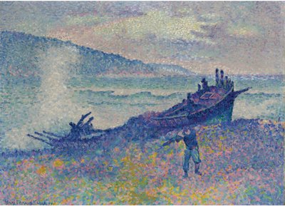 難破船、1899年 作： Henri Edmond Cross