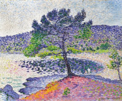 夕方の光のビーチ。 1902 作： Henri Edmond Cross