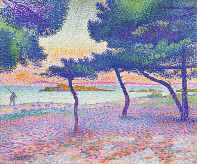 サンクレールのビーチ、1896年。 作： Henri Edmond Cross