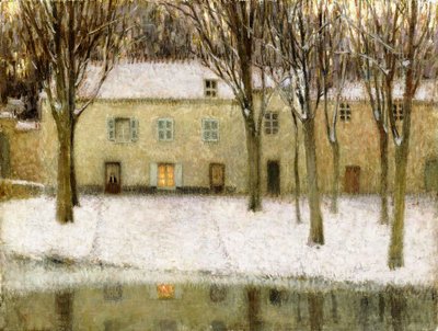 水辺の小さなスポット 作： Henri Eugene Augustin Le Sidaner
