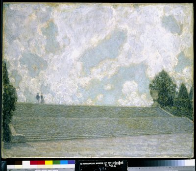 ヴェルサイユ宮殿の階段 (Les Marches Du Palais Versailles) (キャンバスに油彩) 作： Henri Eugene Augustin Le Sidaner
