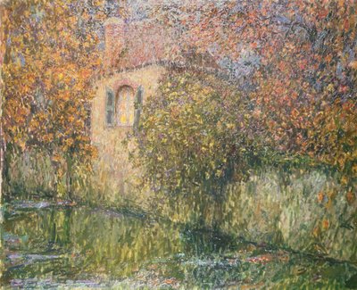 川沿いの家 作： Henri Eugene Augustin Le Sidaner