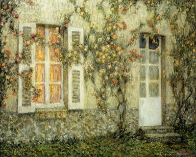 バラの家;バラの家 作： Henri Eugene Augustin Le Sidaner