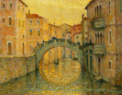 朝日、ヴェネツィア;朝、日、ヴェネツィア 作： Henri Eugene Augustin Le Sidaner