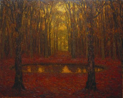 秋のヴェルサイユの池 作： Henri Eugene Augustin Le Sidaner