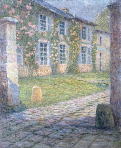 ベルサイユのローズハウス。ベルサイユのピンクの家 作： Henri Eugene Augustin Le Sidaner