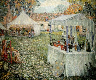 The Tents, Gerberoy 作： Henri Eugene Augustin Le Sidaner