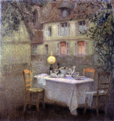 テーブル 作： Henri Eugene Augustin Le Sidaner