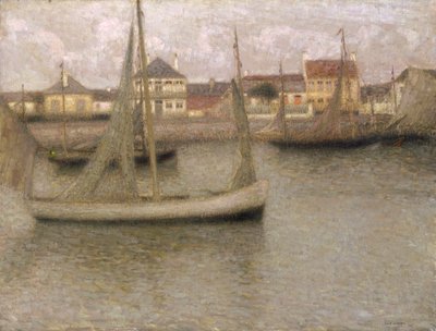 「ボート、ヘイスト」、1900年。 作： Henri Eugene Le Sidaner