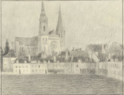 シャルトルの眺め 作： Henri Eugene Le Sidaner