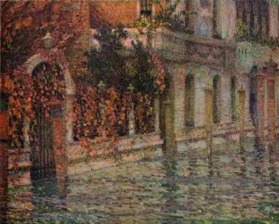 白い宮殿、秋、ヴェネツィア、c1906、1918 作： Henri Eugene Le Sidaner