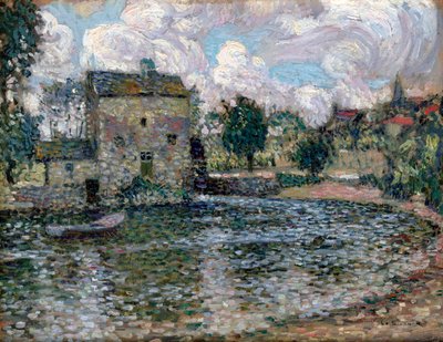「ザ・ミル、モントルイユ・ベレー」、1914年 作： Henri Eugene Le Sidaner