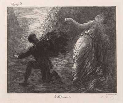 マンフレッドとアスタルテ 作： Henri Fantin-Latour