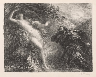マンフレッドとアスタルテ 作： Henri Fantin-Latour