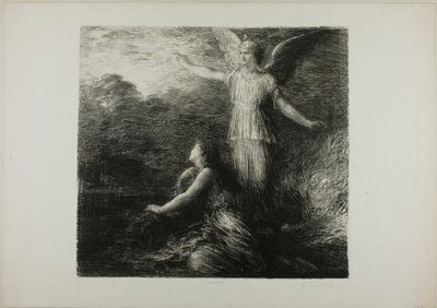 パラダイスとペリ (オープニング)、最初のプレート 作： Henri Fantin-Latour