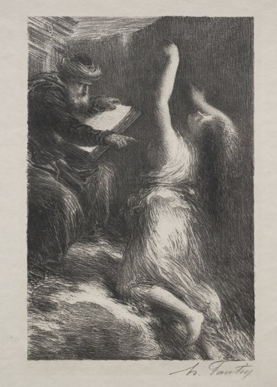 パルジファル、第2幕: クンドリーの喚起 作： Henri Fantin-Latour