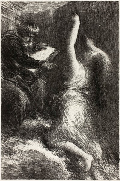 パルジファル、第2幕: クンドリーの喚起 作： Henri Fantin-Latour