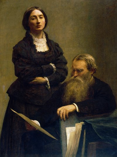 エドワーズ夫妻の肖像 作： Ignace Henri Jean Fantin Latour