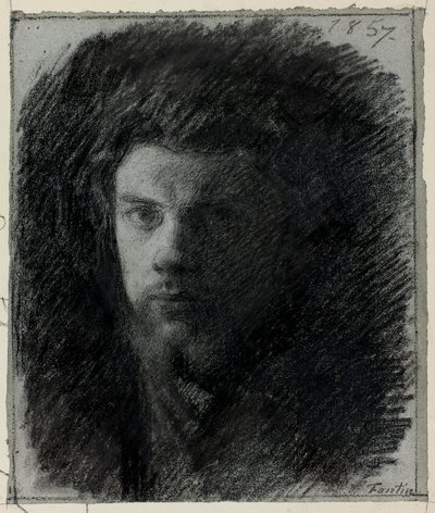 自画像 作： Henri Fantin-Latour