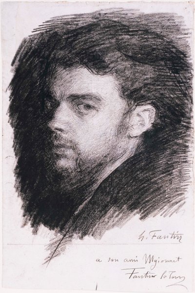 自画像 作： Henri Fantin-Latour