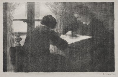 刺しゅう師 作： Henri Fantin-Latour