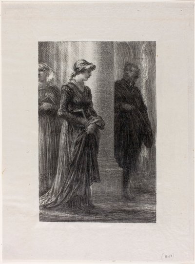 ニュルンベルクの巨匠たち 第1幕 ワルサーとエヴァの出会い 作： Henri Fantin-Latour