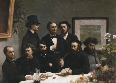 テーブルの片隅 作： Henri Fantin-Latour