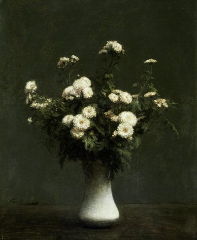 菊の花瓶 作： Henri Fantin-Latour