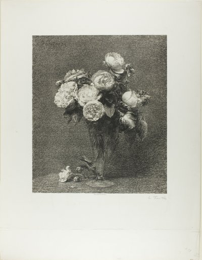 バラの花束 作： Henri Fantin Latour